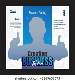 Creative business social media poster template