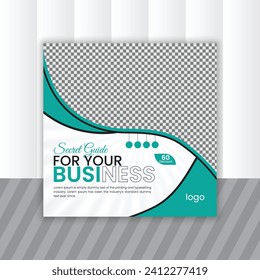 Creative business social media poster design