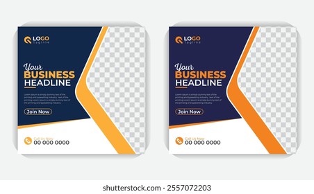 Creative business solution Colorful and creative business social media post banner template for your online business promo
