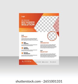 Design-Vorlage für Flyer für kreative Geschäftslösungen