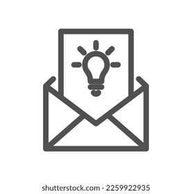 Creative business solutions icon and linear vector.
