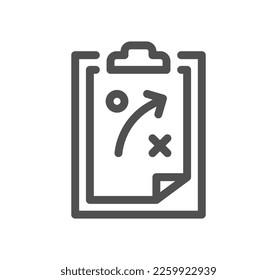 Symbol für kreative Geschäftslösungen und lineare Vektorgrafik.
