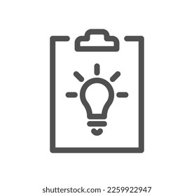 Icono creativo de soluciones de negocio y vector lineal.
