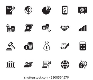 Creative business solutions related icon set. Innovation team management.
