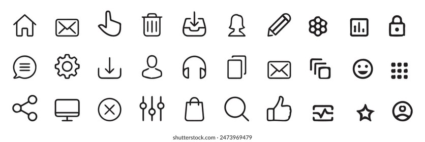 Creative business solutions related icon sets.Web icon set. Website set icon vector. for computer and mobile ect.eps 10