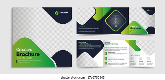 Creative Business Square Trifold Brochure Template Design