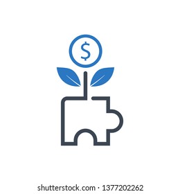Creative business startup icon