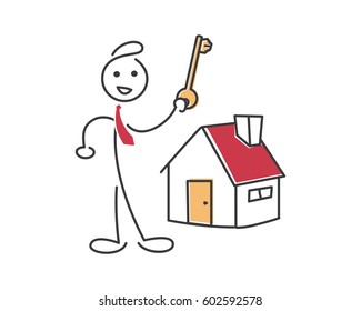 Creative Business Strategy Tips Stickman Illustration Concept - Open Up A New Branch