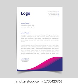 Creative Business style letterhead templates for business visual identity. eps10