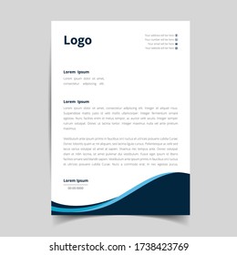 Creative Business style letterhead templates for business visual identity. eps10