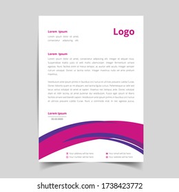 Creative Business style letterhead templates for business visual identity. eps10