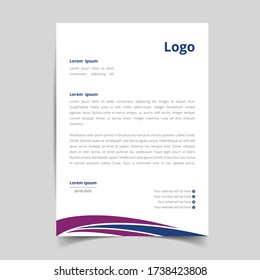 Creative Business style letterhead templates for business visual identity. eps10