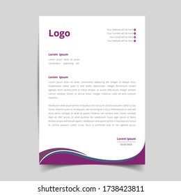 Creative Business style letterhead templates for business visual identity. eps10