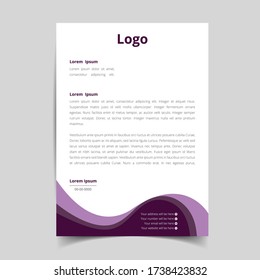 Creative Business style letterhead templates for business visual identity. eps10