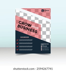 creative business template flyer design