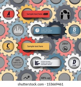 creative business template mechanism / infographics data