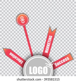 Creative business template vector illustration