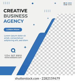 creative business theme social media post template