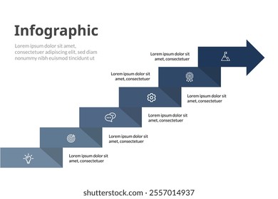 Creative Business Timeline Infographic, 6 Options for Professional Presentation Process.