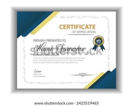 Creative Business, Training Achievement Certificate Template