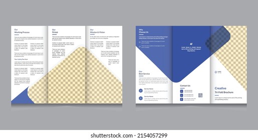 Creative business Tri-fold brochure template