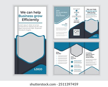 Plantilla creativa de folletos trifold de negocios, diseño de folletos trifold para su negocio.