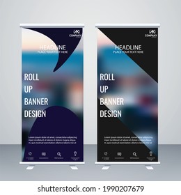 Creative business  type coloured Roll up banner design