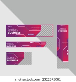 Vorlagen für kreative Business-Webbanner