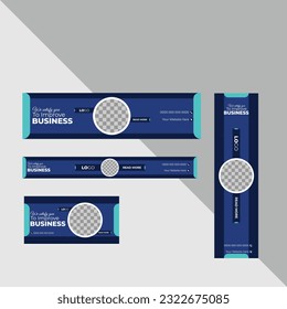 Plantillas de juego de banners Web de Creative Business