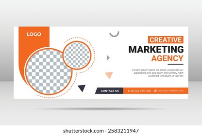 Creative business webinar Marketing Agency banner template