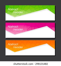 creative business website header design vector