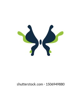 creative butterfly colourful logo  template