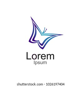 Creative Butterfly Concept Logo Design Template
