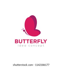Creative Butterfly Concept Logo Design Template