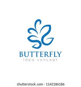 Creative Butterfly Concept Logo Design Template