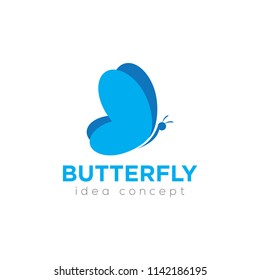 Creative Butterfly Concept Logo Design Template
