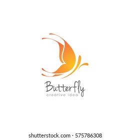 Creative Butterfly Concept Logo Design Template