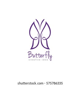 Creative Butterfly Concept Logo Design Template