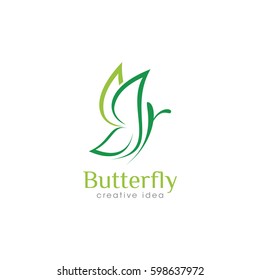 Creative Butterfly Concept Logo Design Template