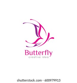 Creative Butterfly Concept Logo Design Template