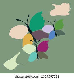 CREATIVE BUTTERFLY DECORATION ART VECTOR