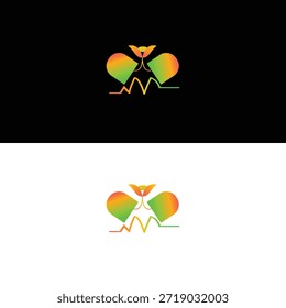 Logotipo de mariposa creativa que simboliza la transformación, el crecimiento, la libertad y el cambio positivo. Adecuado para startups, educación y marcas de desarrollo personal.