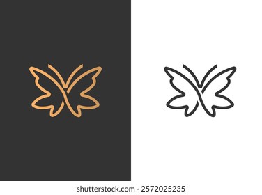 creative butterfly logo vector illustration