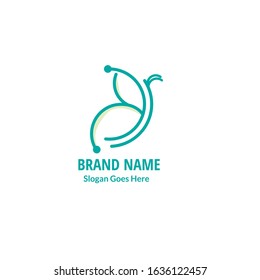 Creative Butterfly Technology Logo Symbol Vector Design Illustration