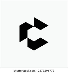 Creative C letter flat elegant modern brand unique logo