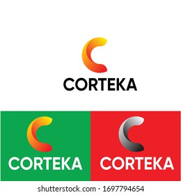 Kreatives Logo-Design des "C"-Briefes.