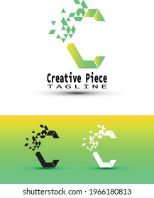 plantilla de diseño de logotipo de letra c creativa