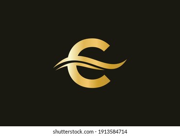 Creative C letter with luxury concept. Modern C Logo Design for business and company identity.