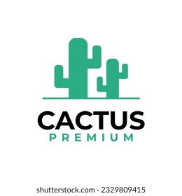 Creative Cactus Logo Design Concept Vector Illustration Symbol Icon