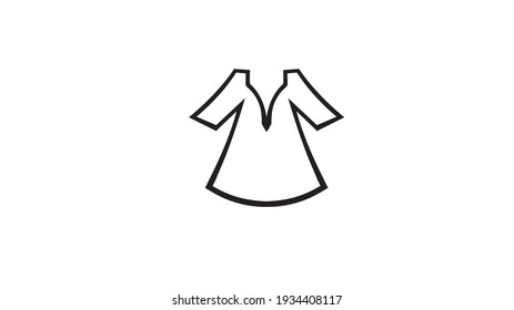 Vector con logotipo de ropa de café creativo